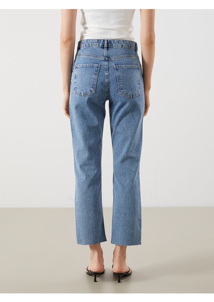 Yeni Sezon Straight Fit Kadin Jean Pantolon - S5RE20Z8 fırsatları