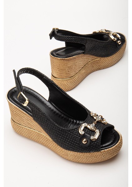 Suins Twine Model Kadın Taşlı Platform Sandalet modelleri