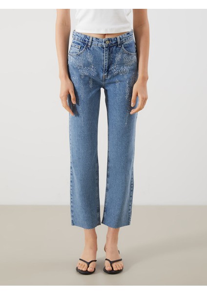 Yeni Sezon Straight Fit Kadin Jean Pantolon - S5RE20Z8 fiyatları