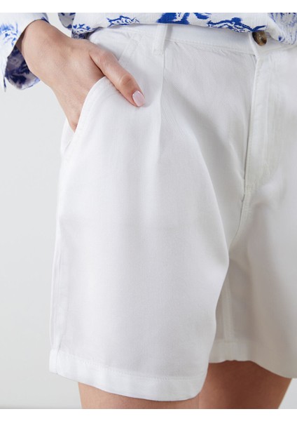 Yeni Sezon Loose Fit Pileli Jean Sort Etek - S5KC65Z8 modelleri