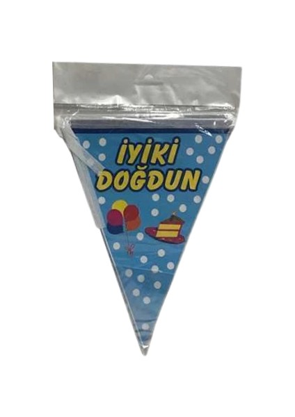 Kuşe Kağıt Flama Iyi Ki Doğdun 10'lu