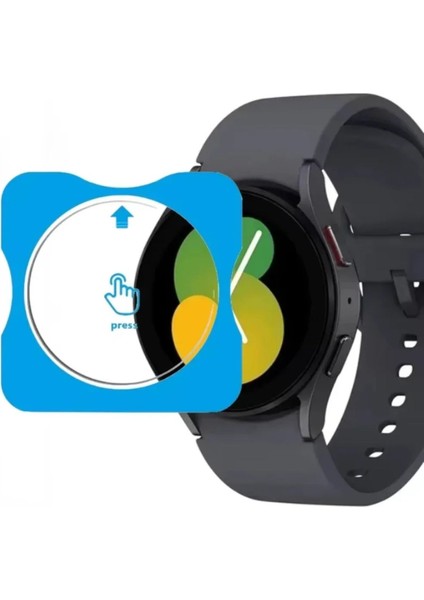 Samsung Galaxy Watch 5 40MM Uyumlu Kolay Kurulum Aparatlı Temperli Cam Ekran Koruyucu