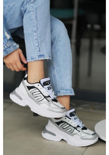 Slzr 03290 Kadın Yüksek Taban Günlük Spor Ayakkabı