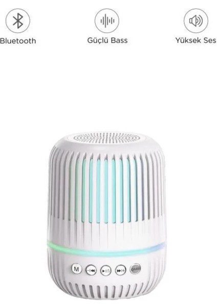 Everton RT-321 Siyah Kablosuz Taşınabilir Rgb Işıklı Bluetooth Hoparlör Speaker