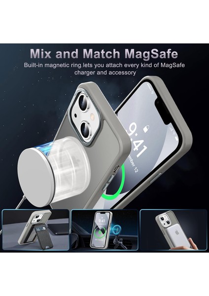 iPhone 15 Plus Uyumlu Kamera Korumalı Magsafe Wireless Şarj Özellikli Mat Silikon Kılıf fiyatları