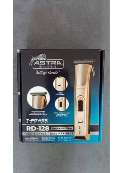 Astra Lux RD-128 T Bıçaklı Saç Sakal Traş Makinesi