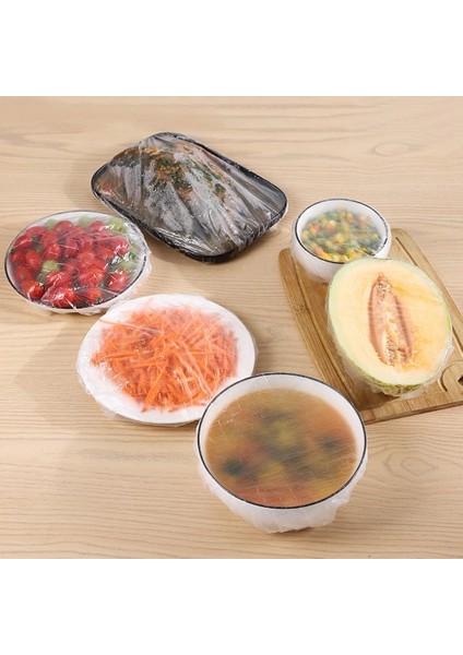 100 Adet Lastikli Tazeliği Koruyan Tencere ve Tabak Bonesi Esnek Strech Kapak fiyatları