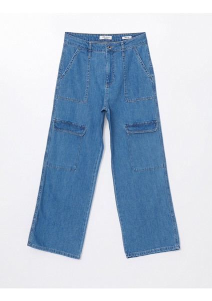 Yeni Sezon Wideleg Kadin Kargo Jean Pantolon - S5HI92Z8 indirimleri