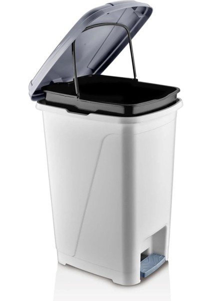 25 Litre Iç Kovalı Slim Pedallı Çöp Kovası Beyaz modelleri
