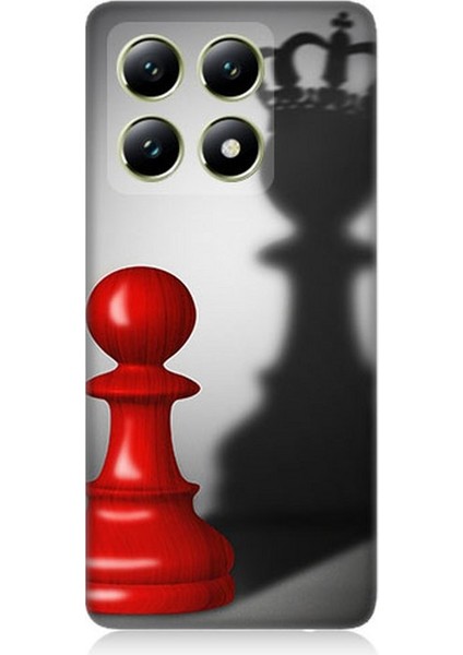 Xiaomi 14T Pro Uyumlu Piyonun Taçlı Hayali Desenli Silikon Kılıf