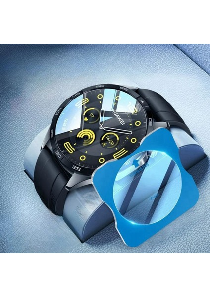 Huawei Watch Gt3 Pro 46MM Uyumlu Kolay Kurulum Aparatlı Temperli Cam Ekran Koruyucu