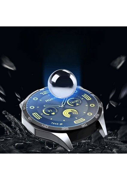 Huawei Watch Gt3 Pro 46MM Uyumlu Kolay Kurulum Aparatlı Temperli Cam Ekran Koruyucu fiyatları