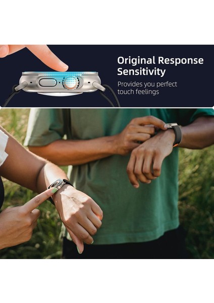 Apple Watch Ultra 49MM Uyumlu Kolay Kurulum Aparatlı Temperli Cam Ekran Koruyucu indirimleri