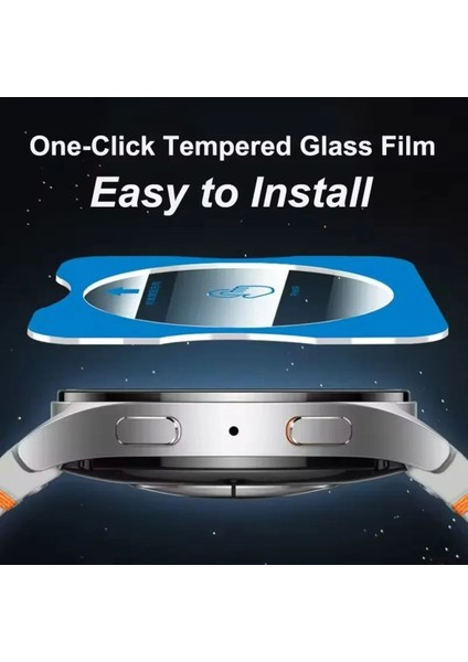 Samsung Galaxy Watch 7 Ultra Uyumlu Kolay Kurulum Aparatlı Temperli Cam Ekran Koruyucu fiyatları
