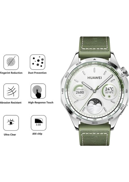 Huawei Watch Gt5 Pro 42MM Uyumlu Kolay Kurulum Aparatlı Temperli Cam Ekran Koruyucu modelleri
