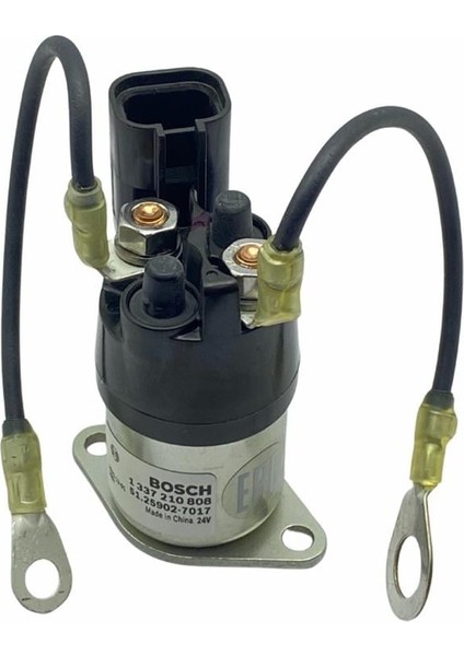 24V Marş Yardımcı Ara Otomatik Kablolu (Düz Kulak) (2 Fiş Soketli)