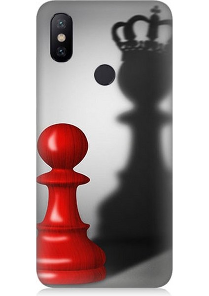 Xiaomi Mi A2 Uyumlu Piyonun Taçlı Hayali Desenli Silikon Kılıf