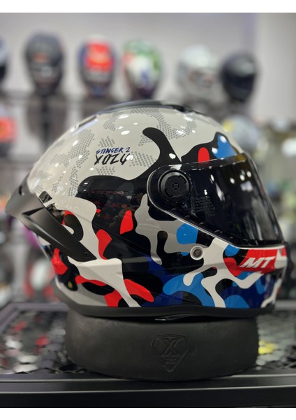 Helmets Stinger 2 Yozu Kask (+1 Siyah Vizör)