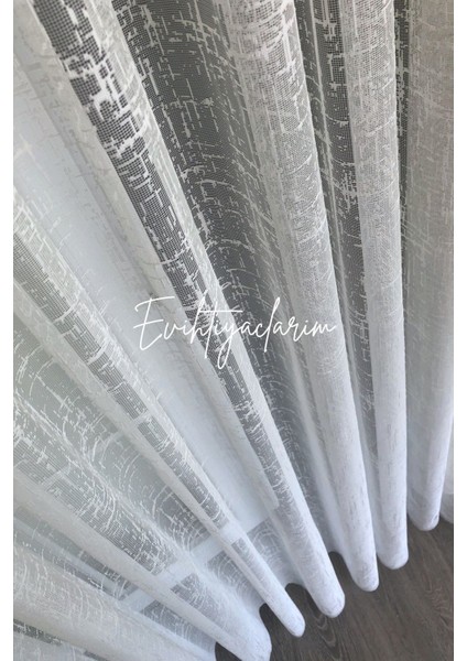 Ütü Istemez Kırışmaz Tüm Odalara Uygun Katyonik Örme Modeli 1/2 Seyrek Pileli Tül Perde fırsatları