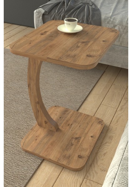 C Sehpa Koltuk Sehpası Yan Sehpa Zigon Sehpa Servis Sehpası Dikdörtgen Beyaz fiyatları