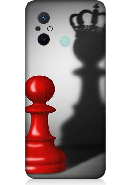 Xiaomi Redmi 12C Uyumlu Piyonun Taçlı Hayali Desenli Silikon Kılıf