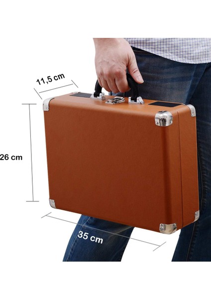 Record Master T310CH Şarj Özellikli Pikap - 33, 45, 78 Devir T310CH- Kahverengi Pikap fırsatları