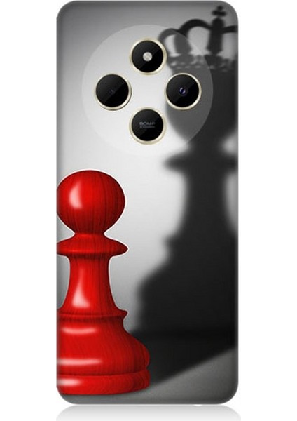 Xiaomi Redmi 14C Uyumlu Piyonun Taçlı Hayali Desenli Silikon Kılıf