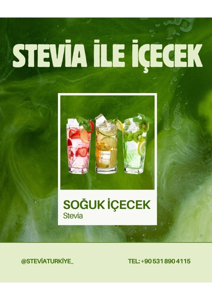 Stevia ”0”(Sıfır) Kalori, “0” (Sıfır) Enerji Şeker Otu Kullanıma Hazır 140 gr
