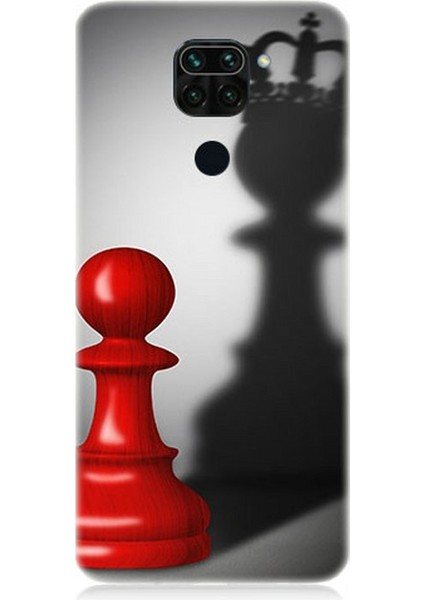 Xiaomi Redmi Note 9 Uyumlu Piyonun Taçlı Hayali Desenli Silikon Kılıf