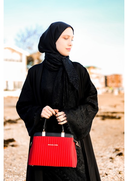 Siyah Dantelli Abaya Ferace fırsatları