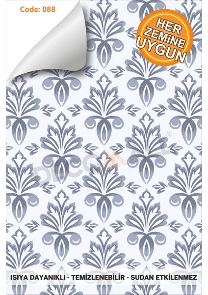 Code 88 Suya Dayanıklı Mutfak Banyo Zemin Mermer Mobilya Fayans Yapışkanlı Folyo Kaplama