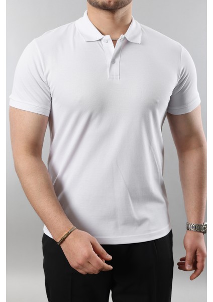 Erkek Slim Fit Dar Kesim Pamuklu Yumuşak Doku Nefes Alan Kumaş Erkek Polo Yaka T Shirt modelleri