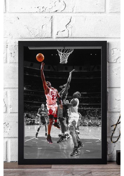 Michael Jordan Çerçeveli Tablo - Basketbol Nba Posteri Tablo