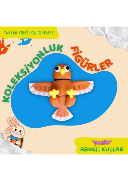 Renkli Kuşlar Koleksiyonu - 4 Parça Hareketli Oyuncaklar - Papağan, Flamingo, Şahin,Tukan - Anahtarlık, Çanta Aksesuarı, Oyuncak fiyatları
