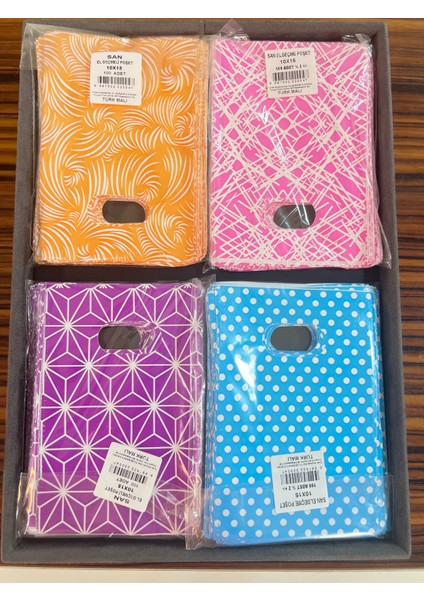 Metalize Desenli 10*15 cm 5 Paket - 500 Adet Jelatin Poşet fırsatları