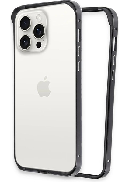 Iphone 15 Pro Max Land Bumper Koruma Kapak - Siyah Mrayd