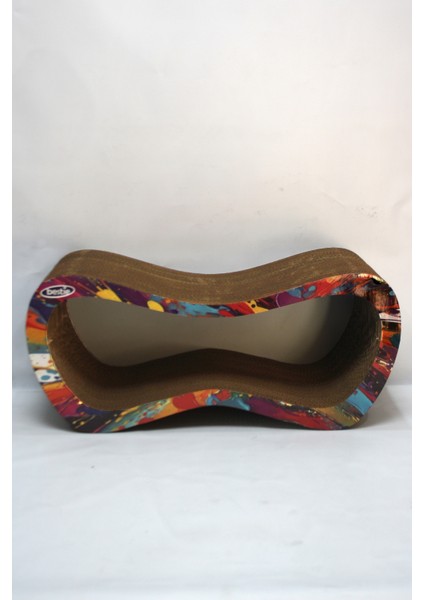 Kedi Tırmalama Kanepesi Karton Kedi Tırmalama Yatay Tırmalama- Large (59X24X26 Cm)- Çok Renkli