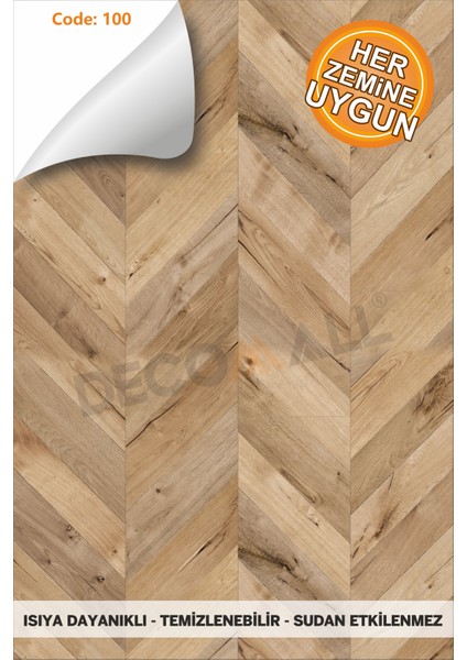 Code 100 Suya Dayanıklı Mutfak Banyo Zemin Mermer Mobilya Fayans Yapışkanlı Folyo Kaplama