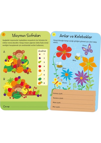Etkinlik Kartları Zeka+ Matematik+ Sayı+Resimli+ Çocuklarla Yolculukta Yapılacak 100 Etkinlik