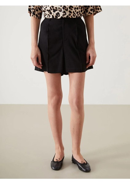 Lcw Vision Loose Fit Keten Karışımlı Kadın Şort (S5) fiyatları