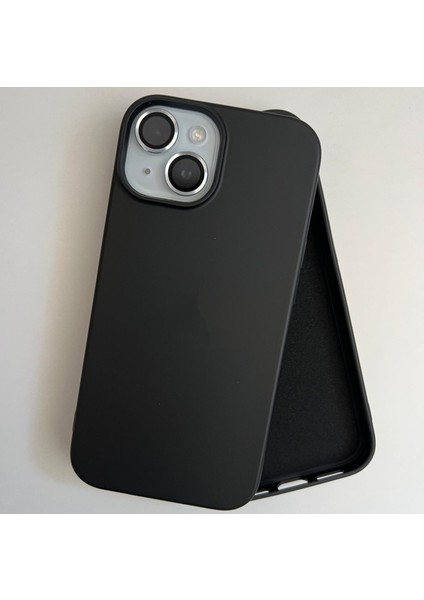 iPhone 15 Uyumlu Lansman İçi Kadife Esnek Soft Silikon Kılıf