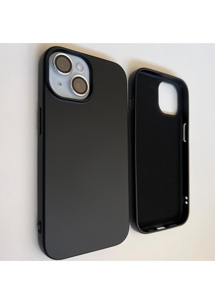 iPhone 15 Uyumlu Lansman İçi Kadife Esnek Soft Silikon Kılıf
