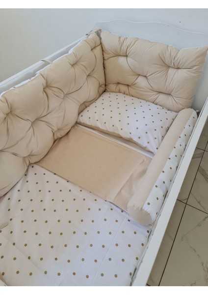 60X100 Beşik Kenar Koruma - 40CM Yükseklik - %100 Pamuk Kumaş - Antialerjik - Yıkanabilir fiyatları