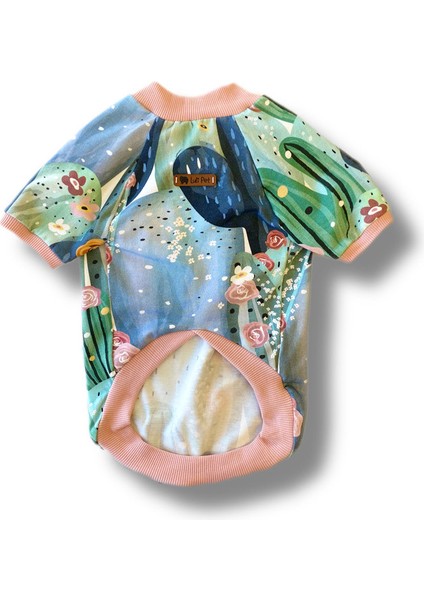 Kaktüs Desenli Köpek T-Shirt fiyatları