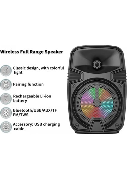 Arbaks 21 Cm Bluetooth Super Bass Höparlör Arbs461 fırsatları