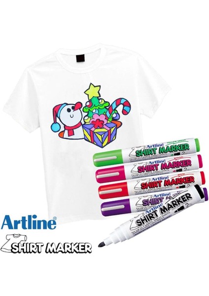 Artline Shirt Marker Kumaş Tekstil Tişört Boyama Kalemi 6 Renk fiyatları