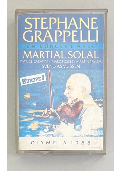 Stephan Grappelli Martial Solal Kaset (Orijinal Dönem Kağıt Baskı Kaset)