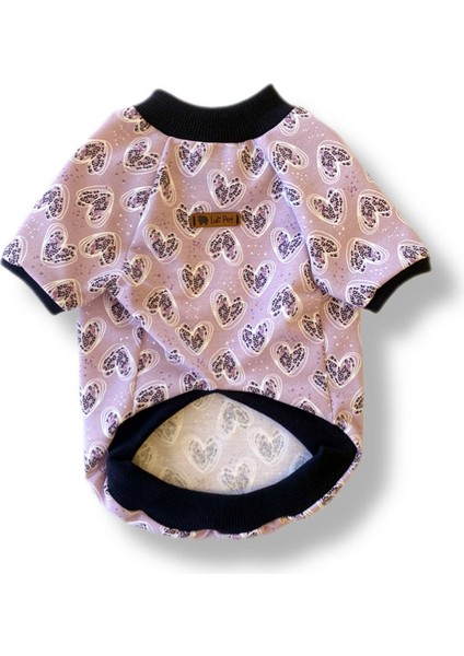 Kalp Deseli Köpek Sweatshirt