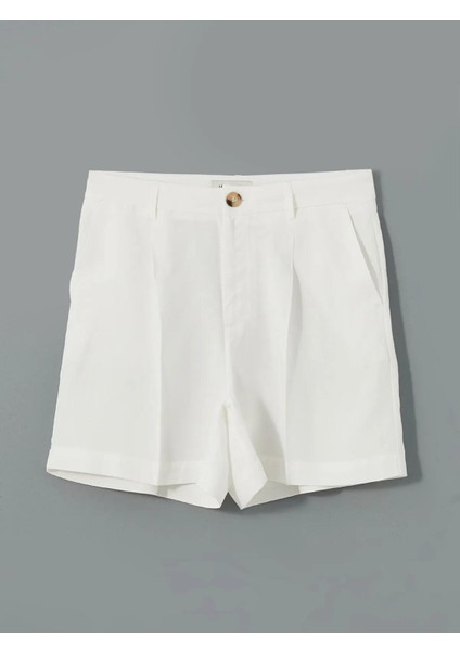 Lcw Vision Loose Fit Keten Karışımlı Kadın Şort (S5) indirimleri