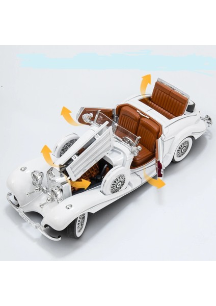 _mercedes-Benz 500K (W29) Klasik Araba Modeli 1:18 Ölçek Koleksiyoner Oyuncak Hediyelik fiyatları